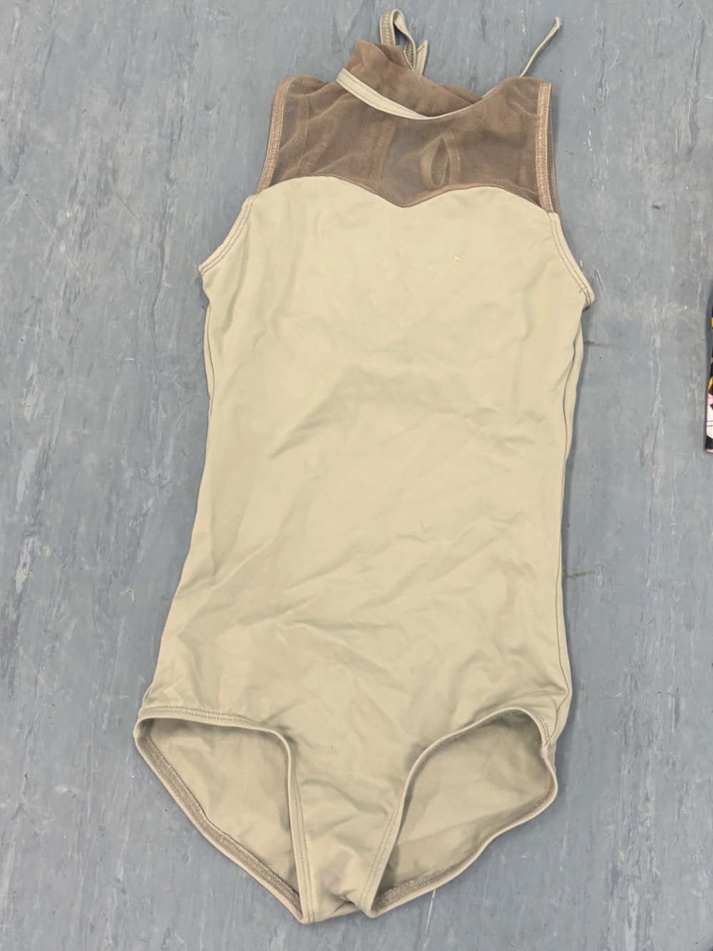 Sleeveless One-Piece Leotards in Blueish-Grey